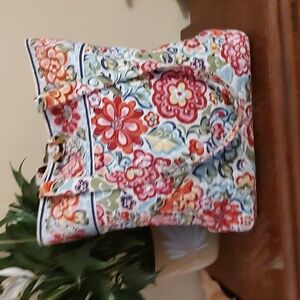 Vera Bradley Quilted Toggle Tote in Hope Garden Pattern